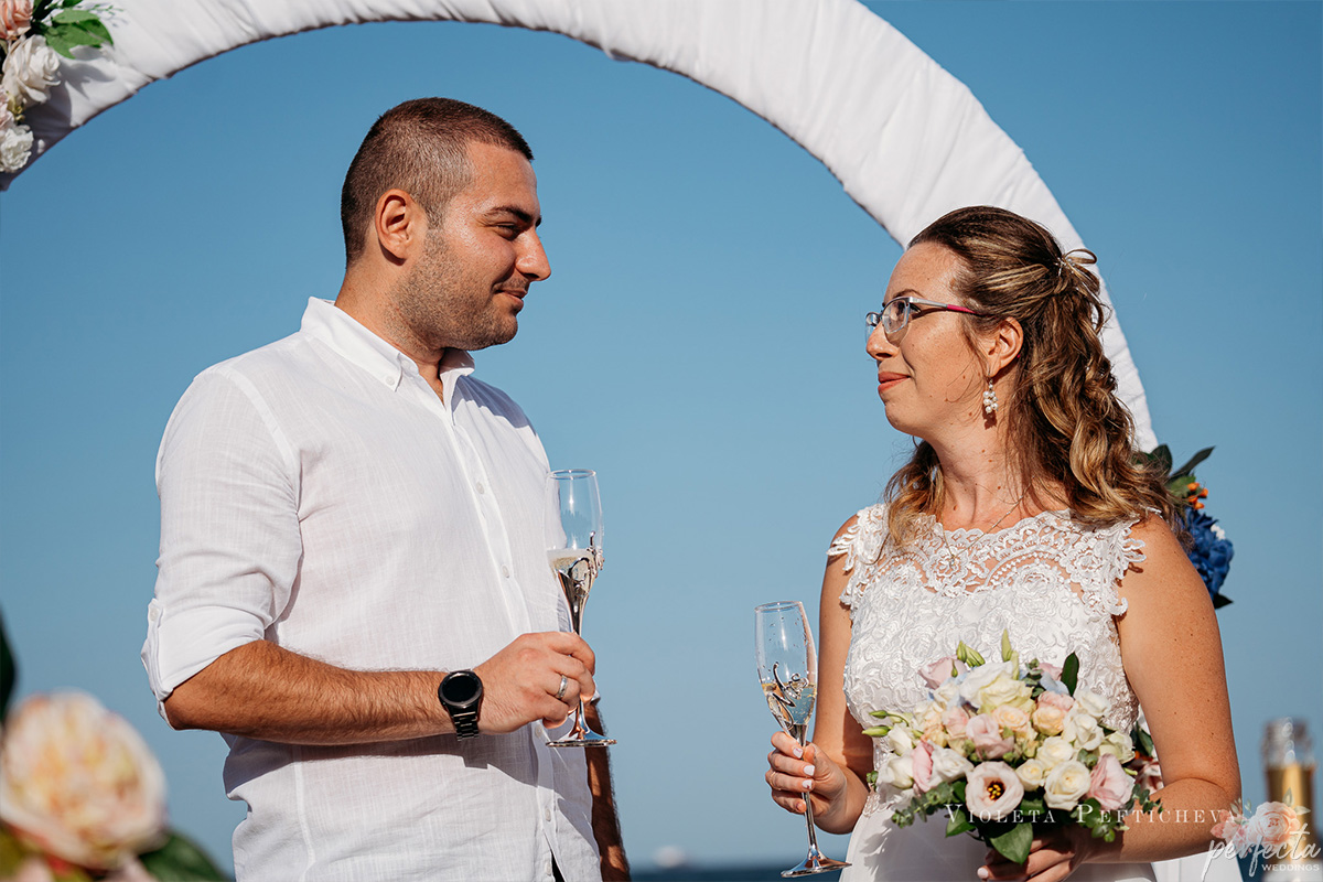 wedding by the sea, Black sea coast wedding, Burgas, Bulgaria 2025 Vaya